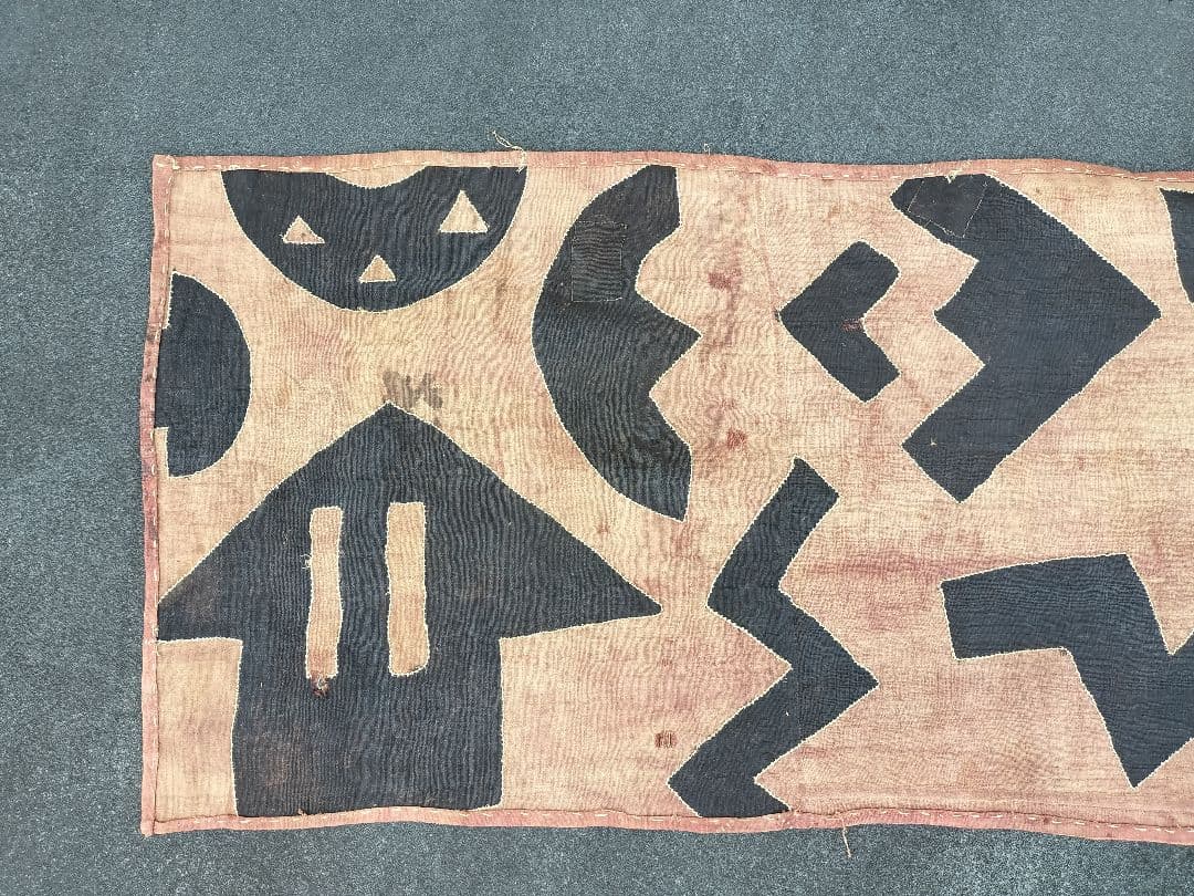 巨大　クバ布　アフリカ　3.6m 民藝　アンティーク