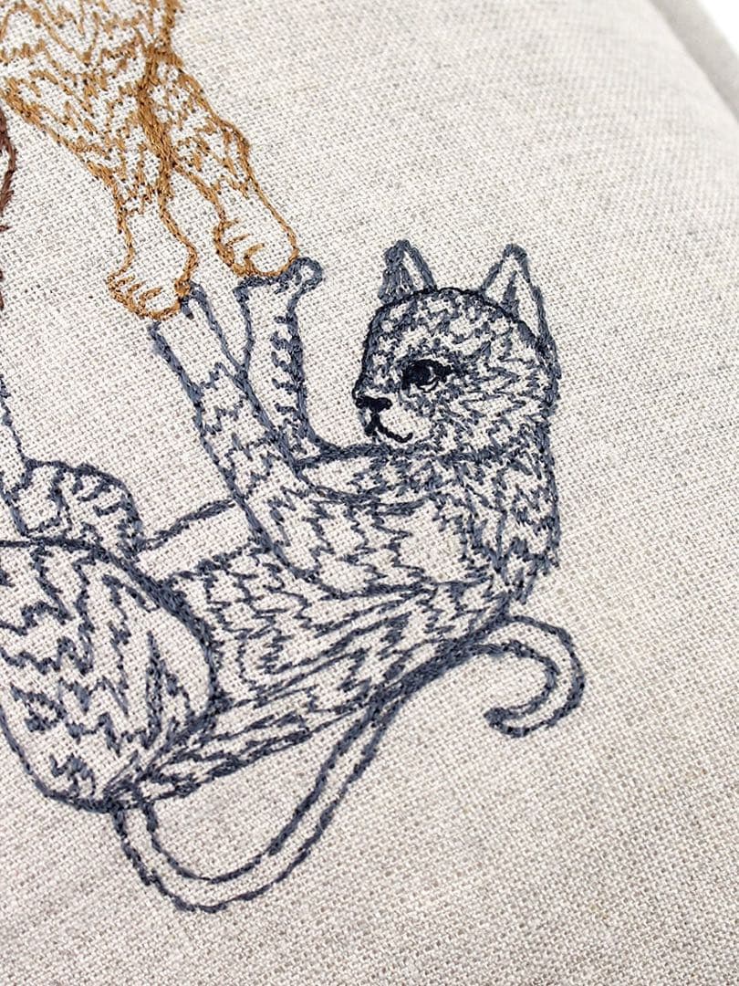 最終SALE⭐︎ Coral&Tusk クッションカバー Acrocat ネコ 猫