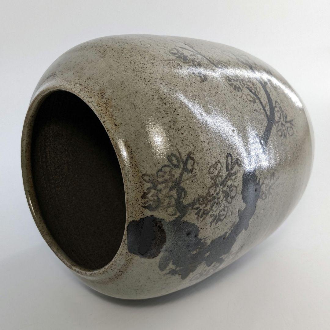 宮川陽仙 虫明焼 花絵水指 合箱 塗蓋 水差 抹茶 茶道具