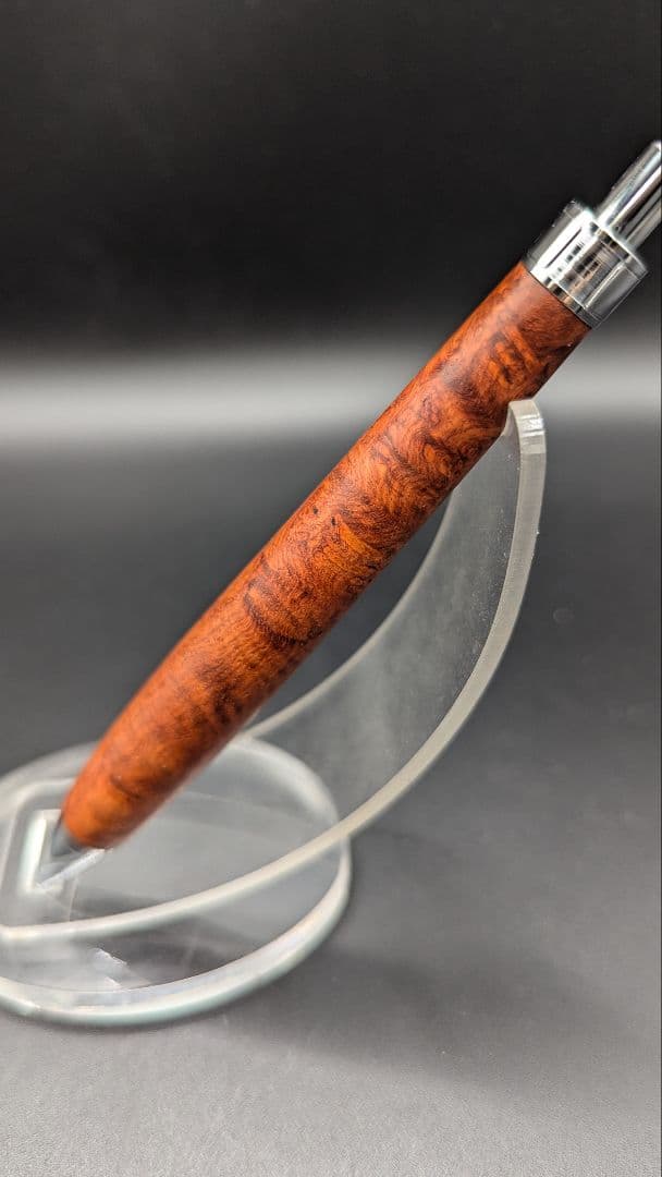 429ペン工房翌檜 極上 本花梨 虎杢 木軸シャーペン ボールペン 文房具