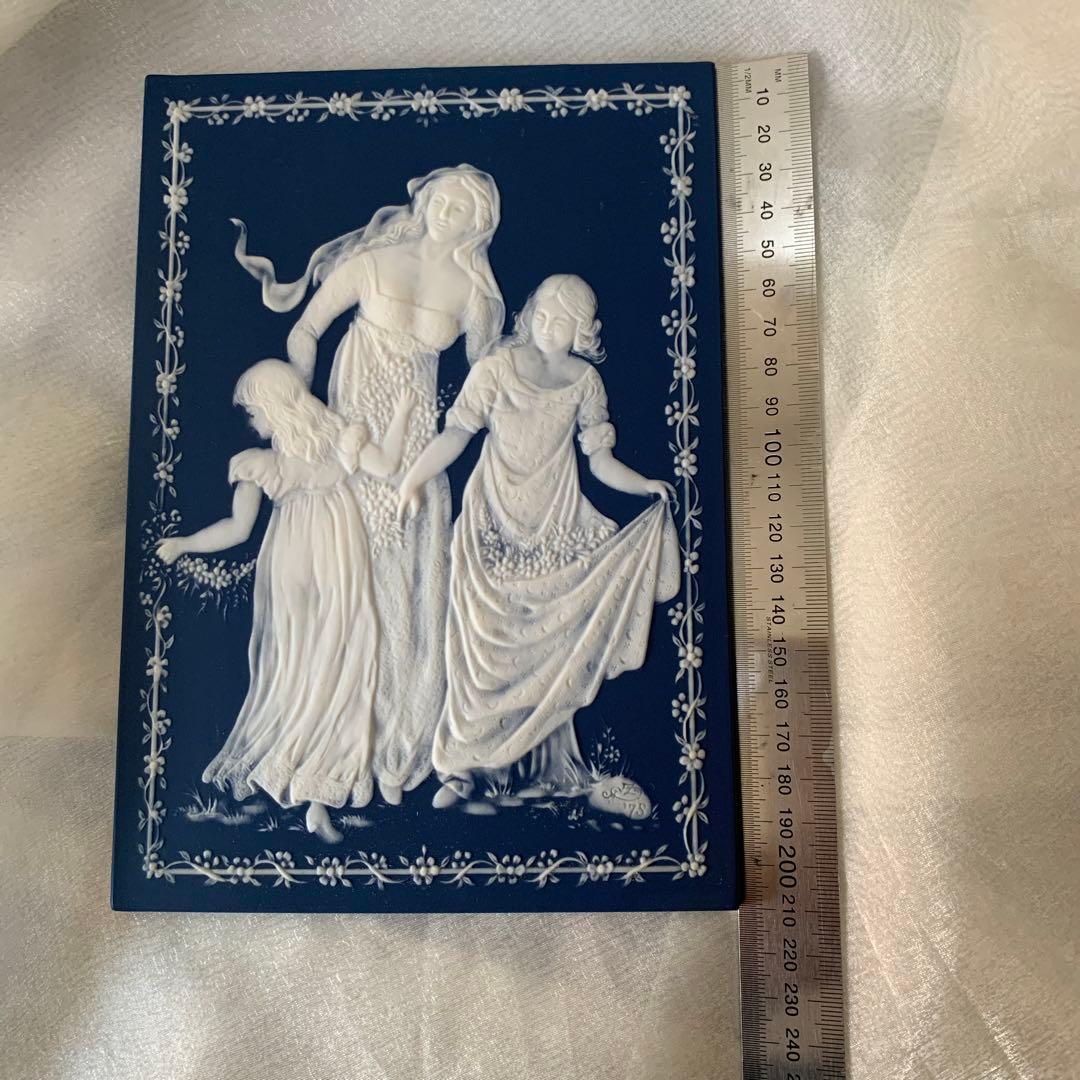 ビンテージ　ビレロイボッホ　ハンドペイント　ハンドメイド　飾り陶板　1978年