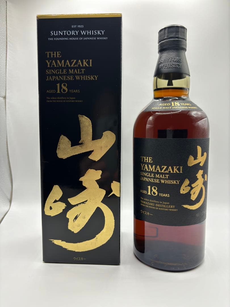 山崎 18年 シングルモルトウイスキー 700ml 箱付き 楽天市場】（化粧箱付）サントリー シングルモルトウイスキー 山崎18年