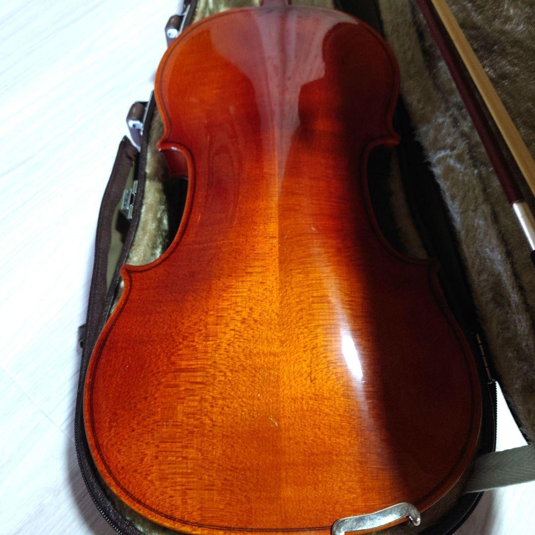 高級 バイオリン 鈴木 No.200 4/4 証明ラベル有、弓ケース付 定価6万