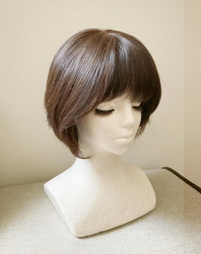 ねずみちゃん　ヴィーナス　人毛MIX　レイヤーショートボブ　モカブラウン