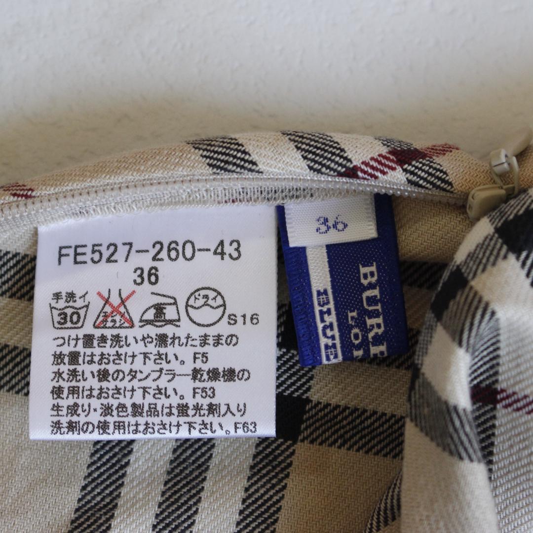 【新品】BURBERRY BLUE LABEL ノバチェックノースリーブ 刺繍