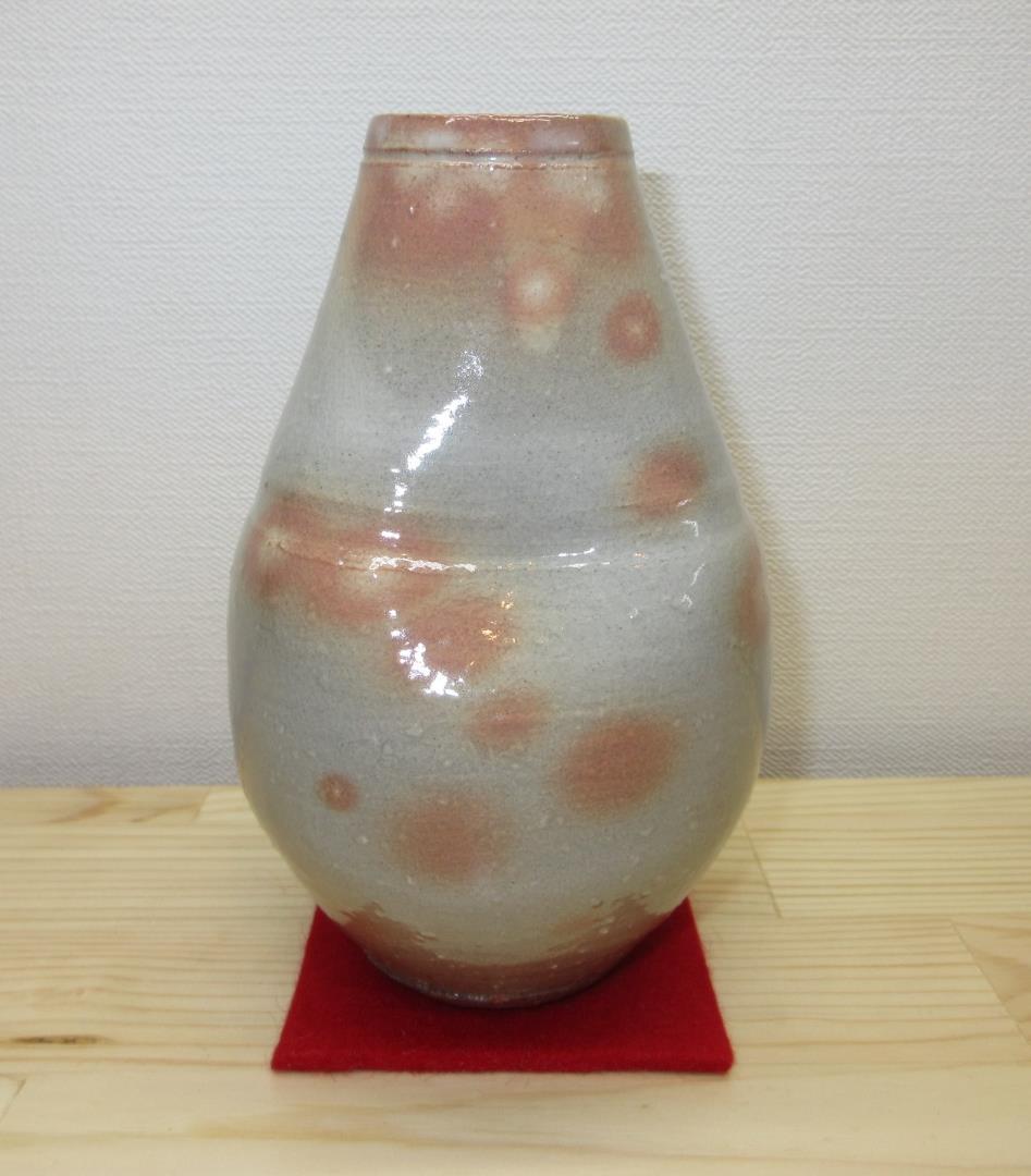 送料込【逢絢亭】茶道具 花入 掛花入 萩焼 １３代 田原陶兵衛 共箱入り 送料込【逢絢亭】茶道具 花入 掛花入 萩焼 13代 田原陶兵衛 共箱入り