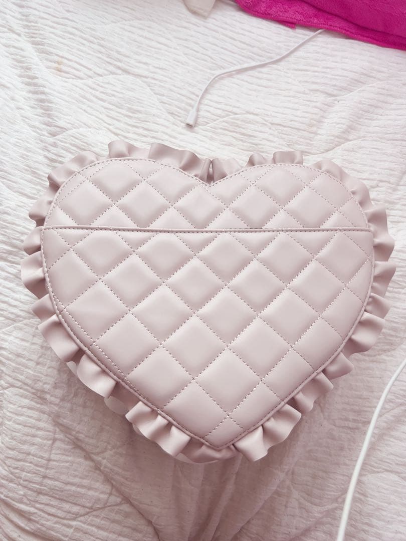 値下げ可Honeymewバッグ新品未使用ミシェルマカロンピンク地雷系フリルハート