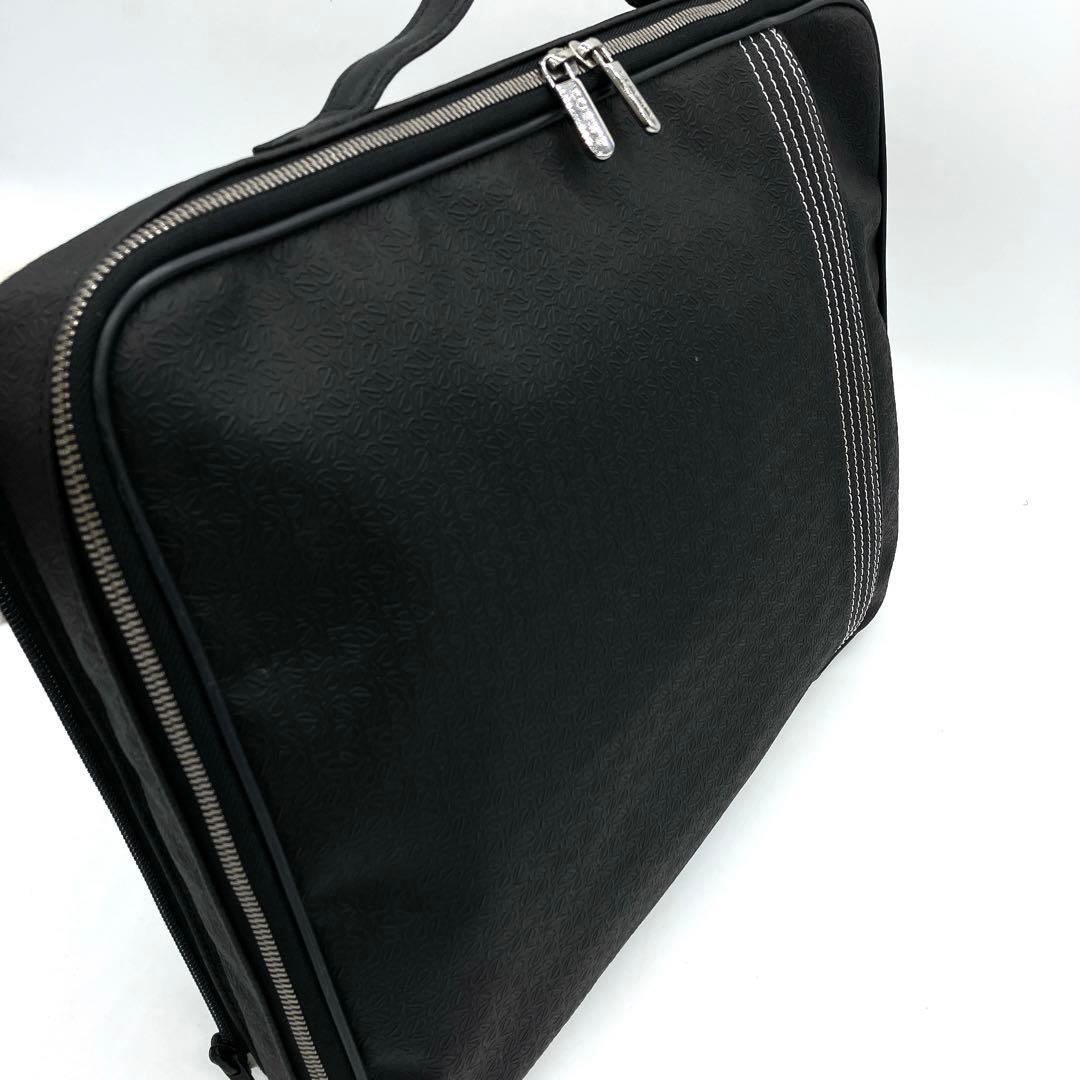 【LOEWE】ブリーフケース　リピートアナグラム　PVC ブラック