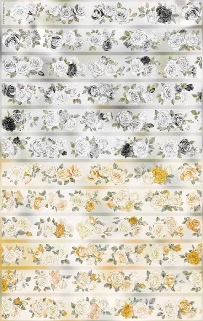 PET 命运 ダイカット加工 5cm×4.6m 海外マスキングテープ　海外マステ