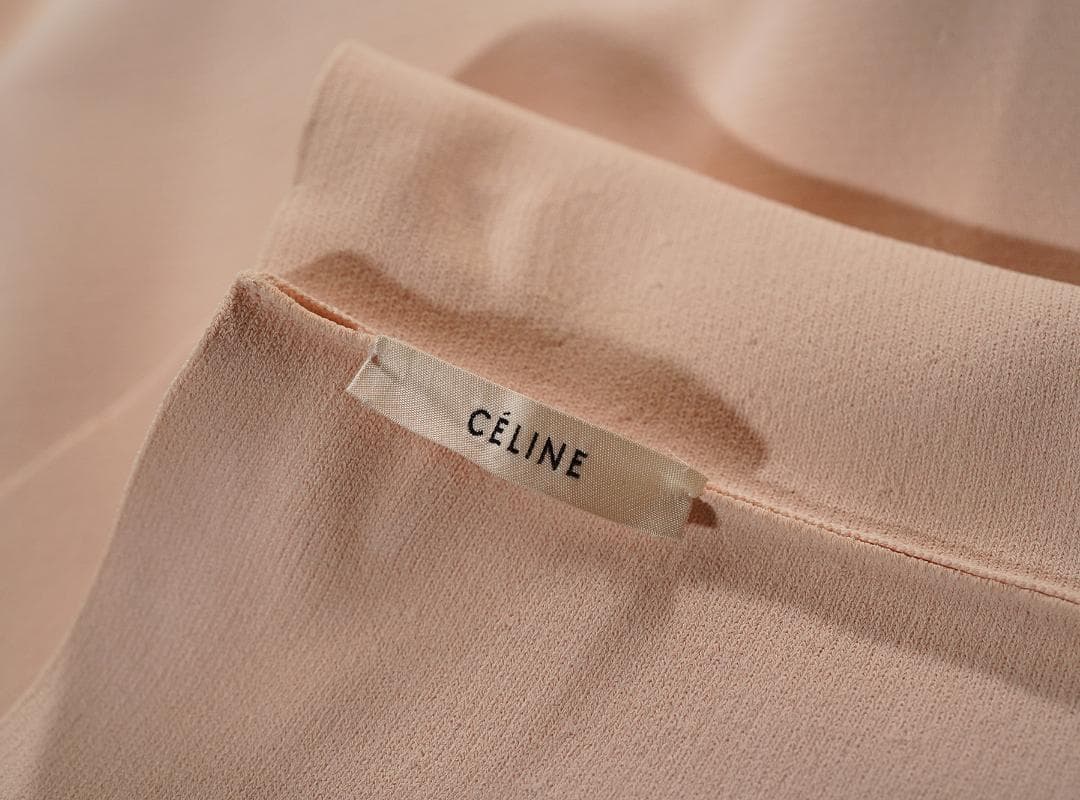 イタリア製 フィービー期 CELINE レーヨン ポリ フレアスカート Mサイズ