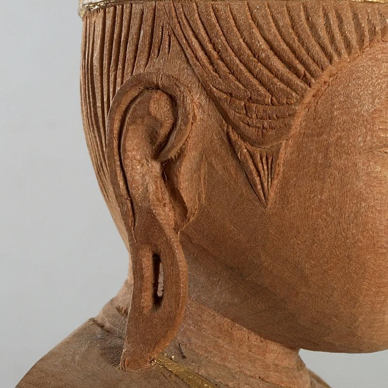 仏教美術 芳正作 木彫塗金 観音立像 仏像 置物 V 9405