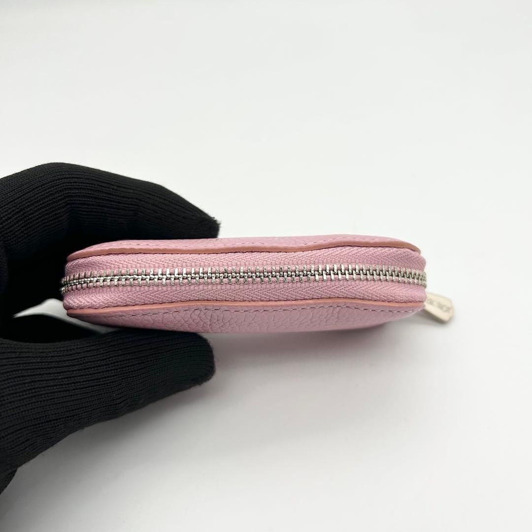 未使用級　A.D.M.J　モーツァルト　ケース　クリスタル　レザー　ピンク