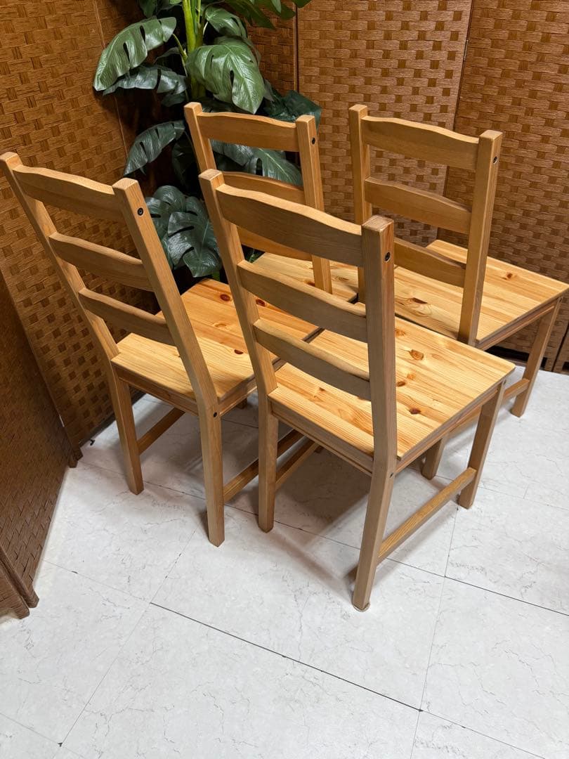 #7 定価¥39,600-IKEA ヨックモックテーブル＆チェア4脚セット