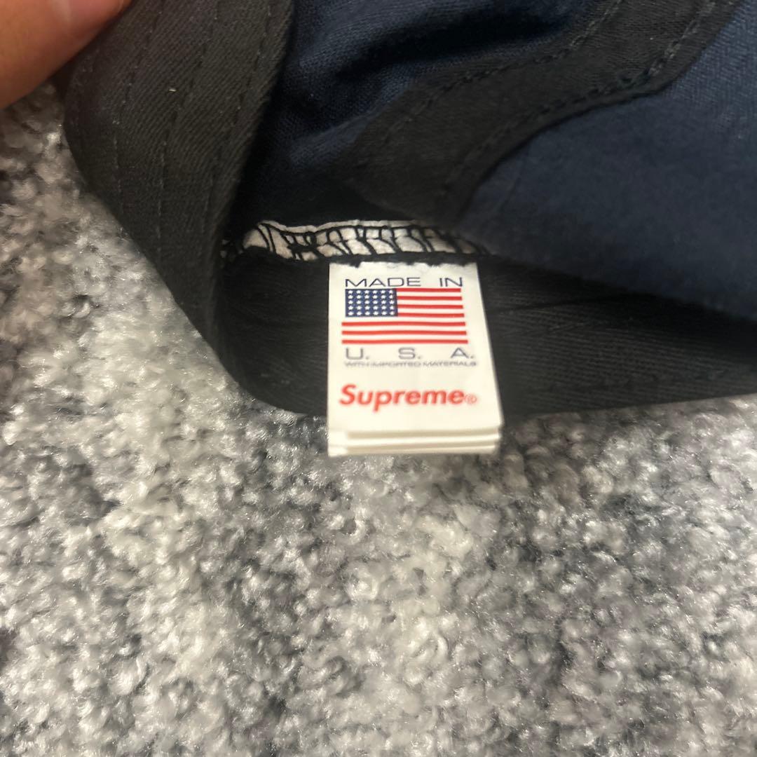 Supreme コーデュロイキャップ ネイビー