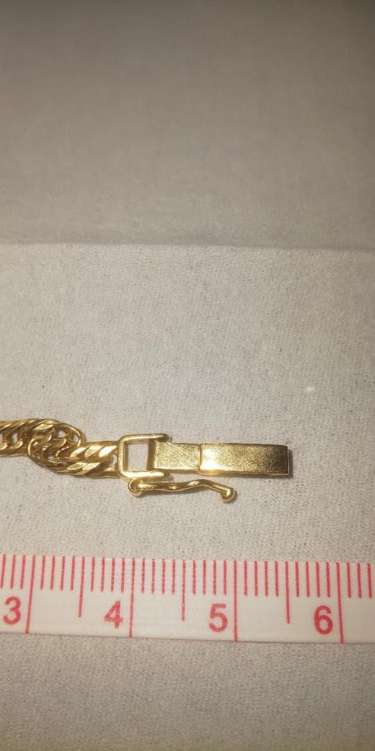 18金 喜平アンクレット 9.9g 25cm 8面トリプルK18 キヘイ