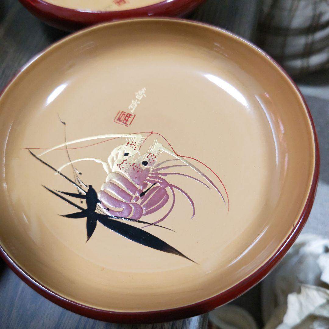 輪島塗　お皿＆お猪口10客