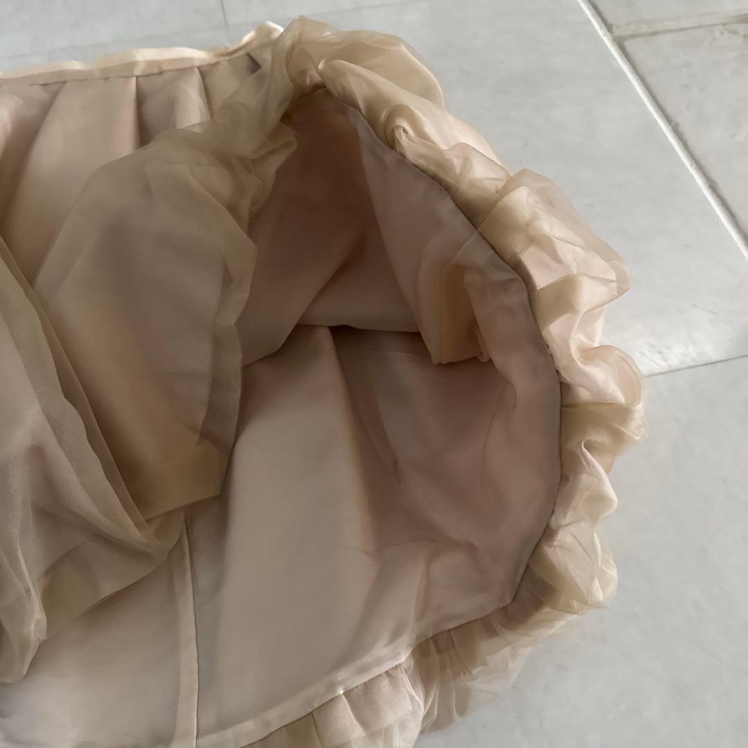 フォクシー♡ベージュ チュール バルーンスカート38