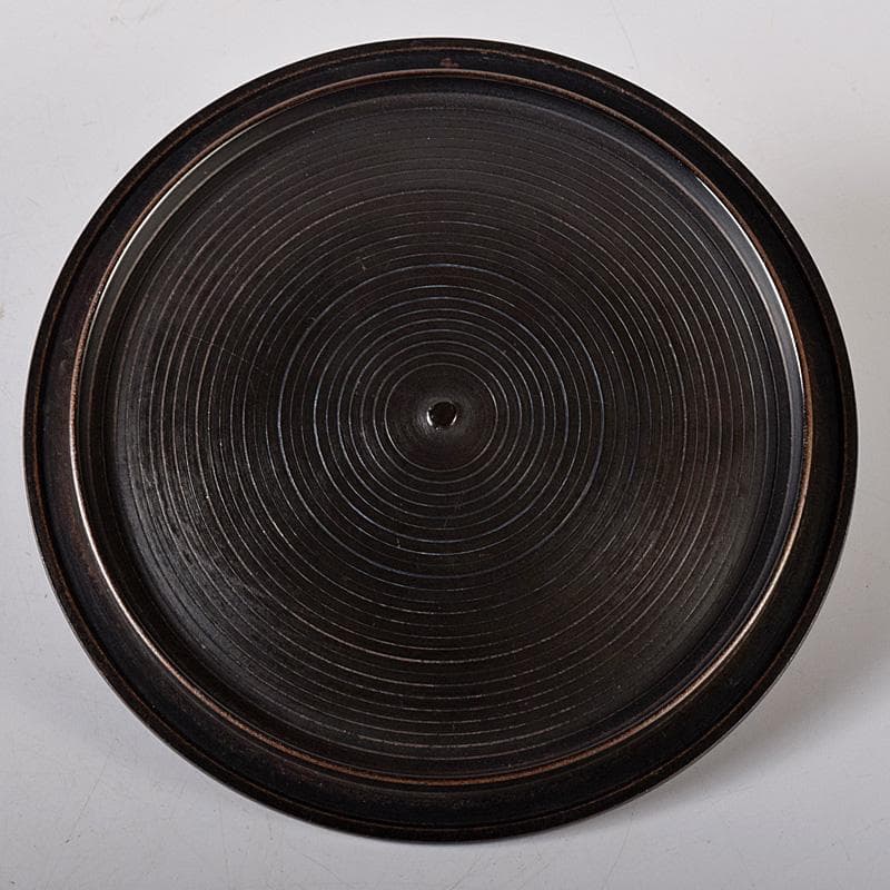 茶道具　人間国宝　釜師　高橋敬典作　桐地紋　真形釜　共布共箱　V　R8334B