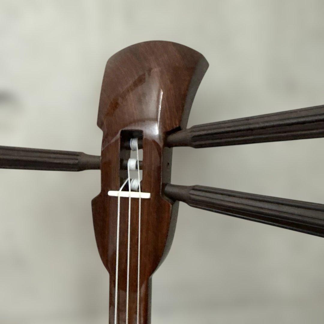 格安美品！【宮里三線】沖縄三線 本革 教本ケースセット 三線初中級心