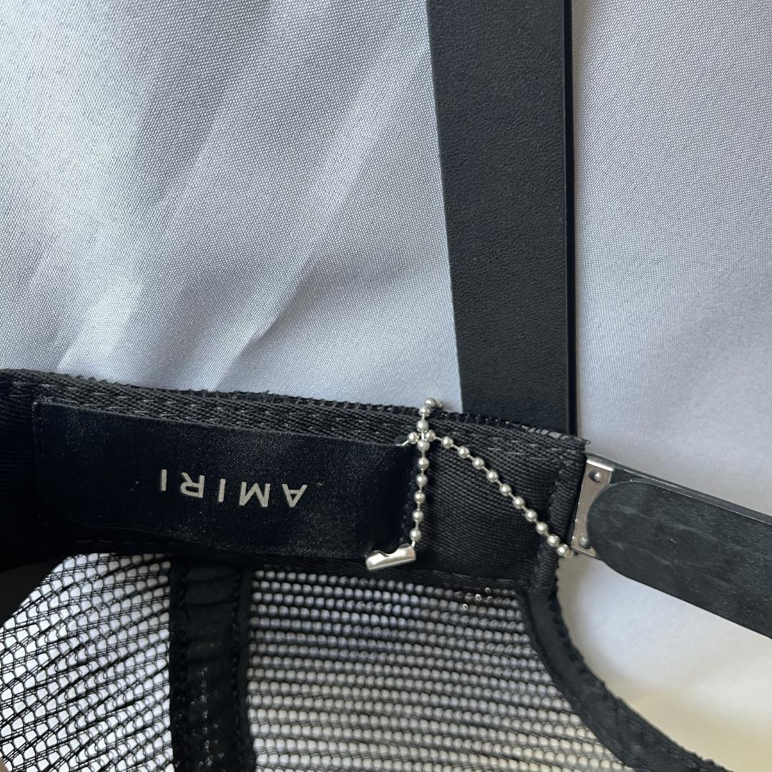 AMIRI ブラックメッシュバックキャップ 新品タグ付き