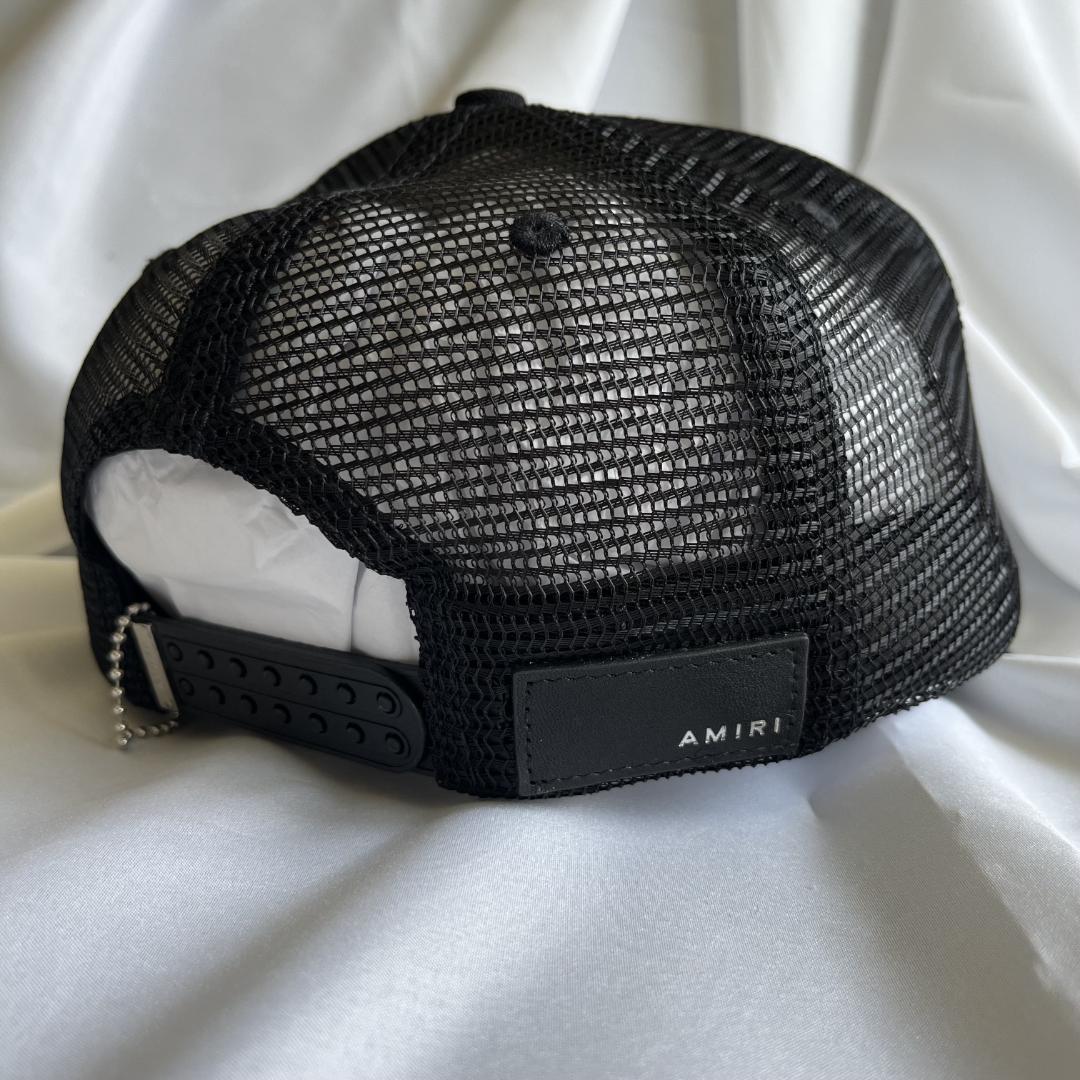 AMIRI ブラックメッシュバックキャップ 新品タグ付き