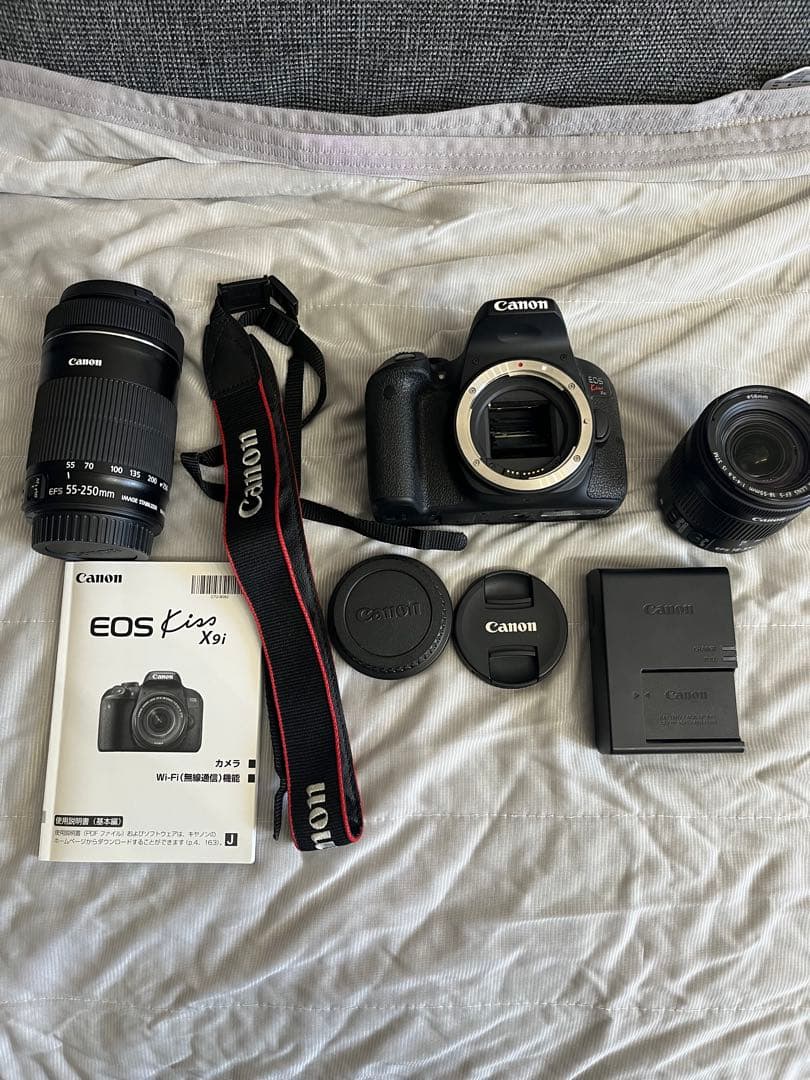 Canon EOS Kiss X9i 本体とレンズ2本セット