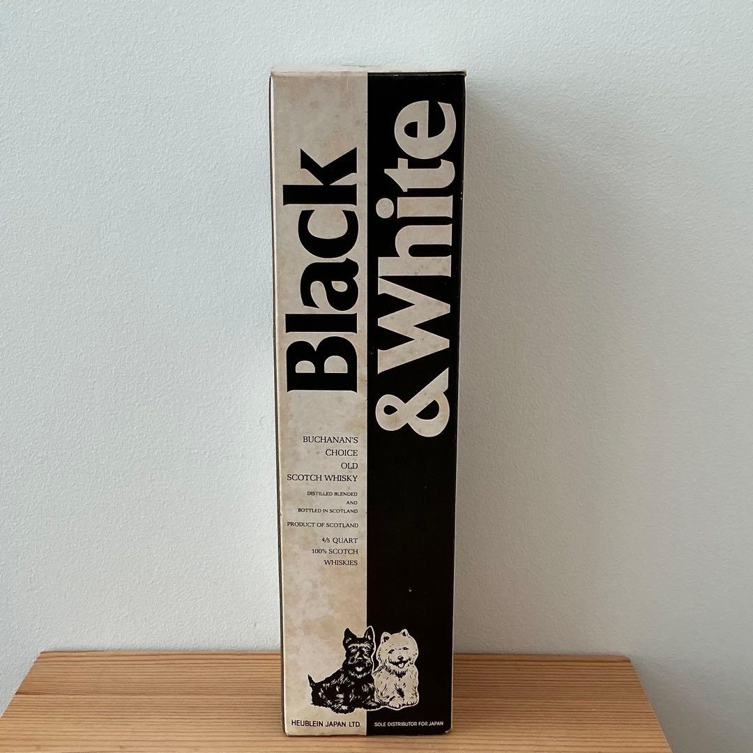 未開栓】Black&Whitスコッチウイスキー 4/5Quart 760ml