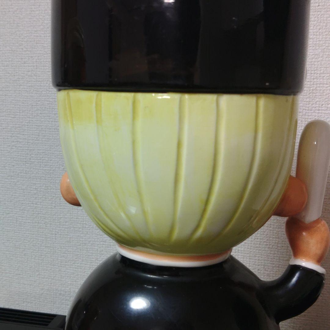 昭和 レトロ 珍品 ビッグサイズ 内藤ルネ パリ ポリス 警察 陶器-高