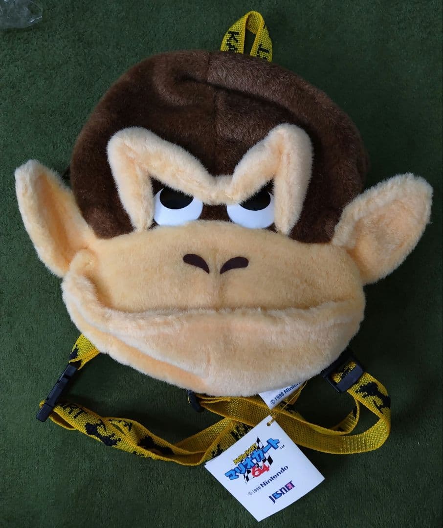 マリオカート64 ドンキーコング フェイスリュック【超希少】