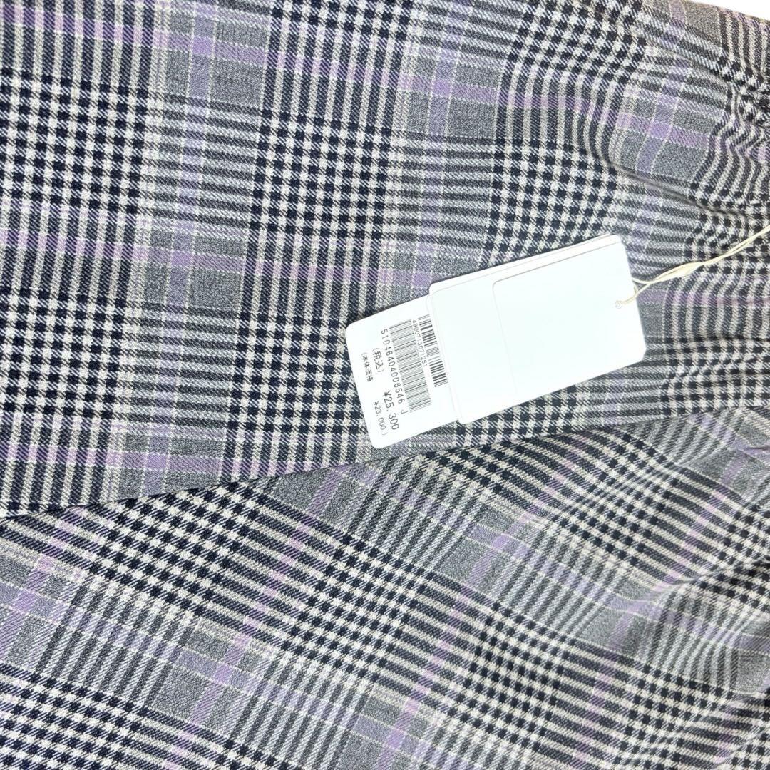 試着のみ　タグ付き Rose Tiara チェック柄フレアスカート 46