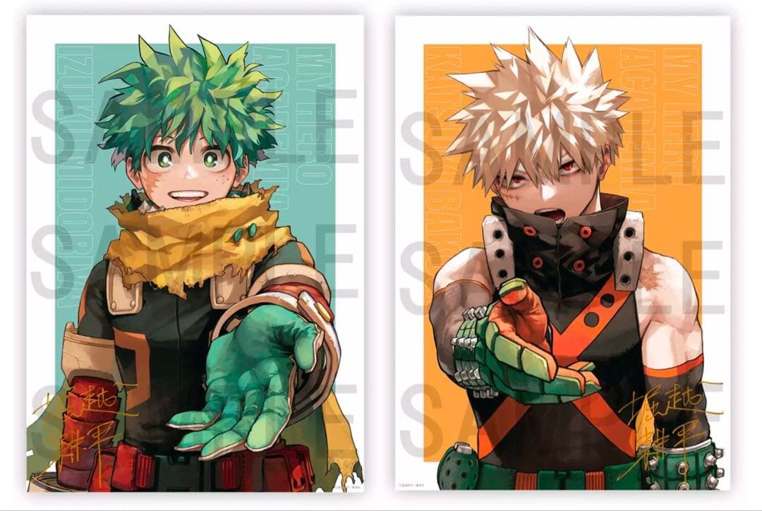 ヒロアカ 爆豪・緑谷 B2 リッチポスター 2点セット 僕のヒーローアカデミア リッチポスター B2 僕のヒーローアカデミア B2