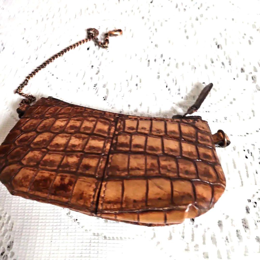 京都枡儀『お洒落なクロコダイル』バッグJRAタグ、チャーム　証明書