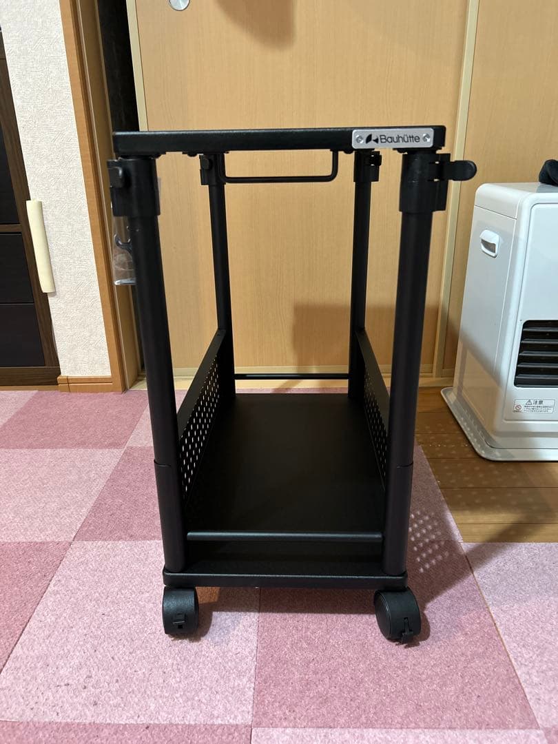 Bauhutte キャスター付きパソコンスタンド ブラック Bauhutte キャスター付きパソコンスタンド ブラック