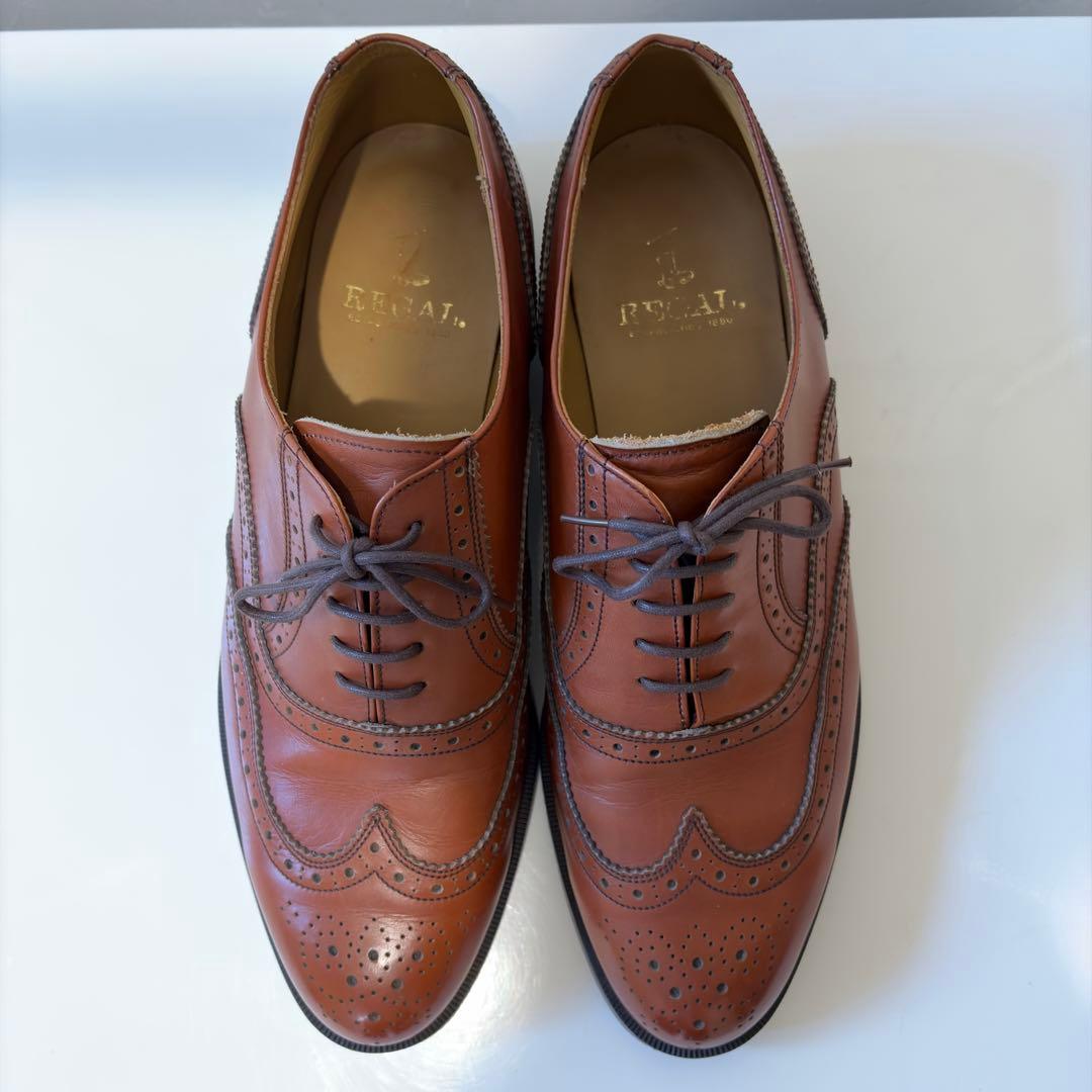 リーガル REGAL 2794 ウィングチップ ブラウン レザー 革靴 27cm