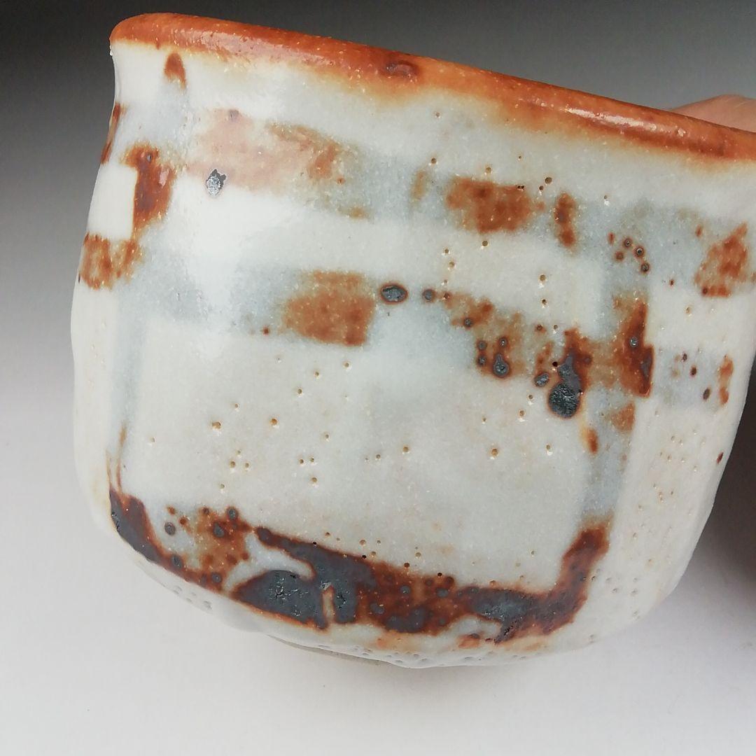 T520 茶碗 『志野茶碗』『卯花墻写』『菊泉窯 田中源彦 造』 共箱