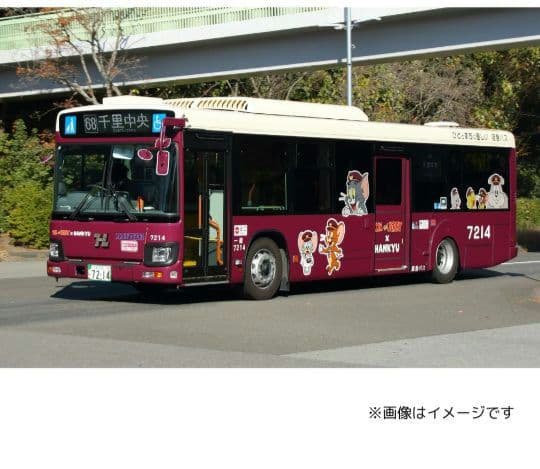 トムとジェリー×阪急電車「ラッピングバス1/80ディスプレイモデル（千里）」