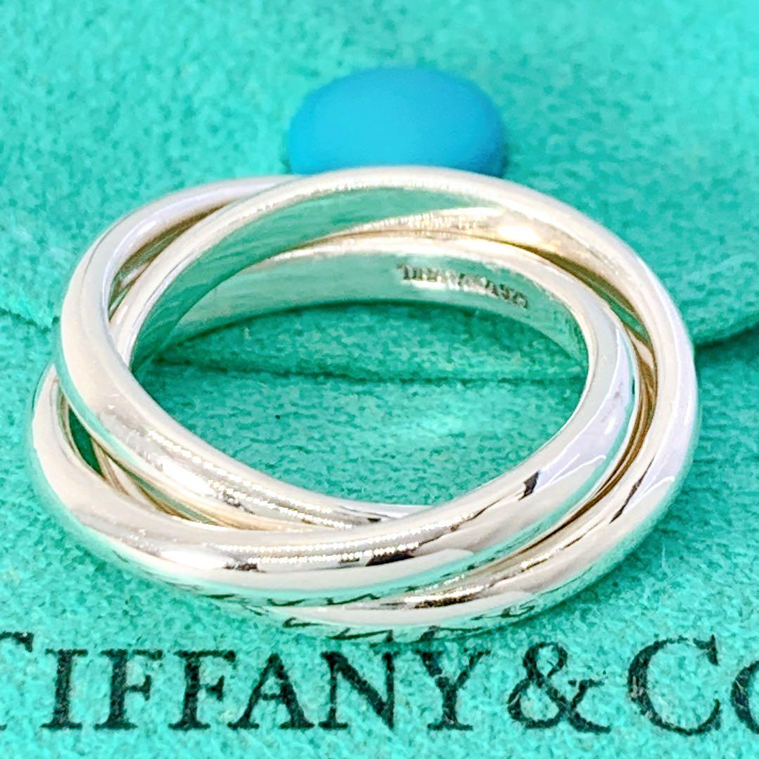 美品 ティファニー トリニティ リング 約12号 シルバー925