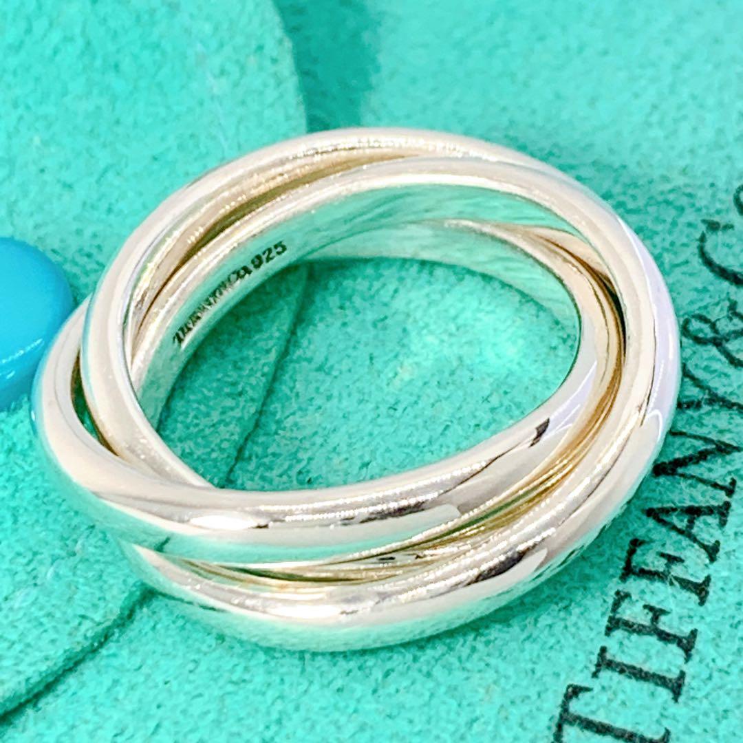 美品 ティファニー トリニティ リング 約12号 シルバー925