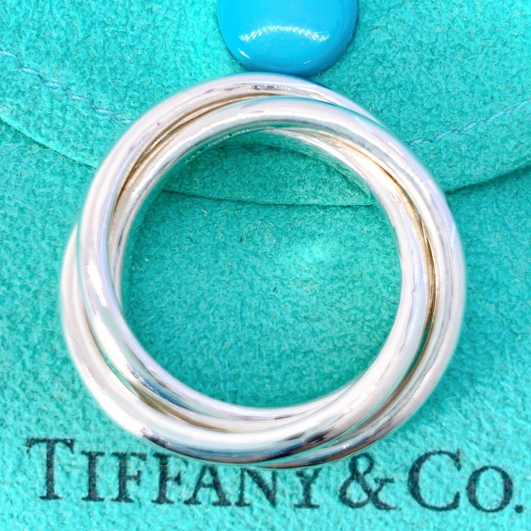美品 ティファニー トリニティ リング 約12号 シルバー925