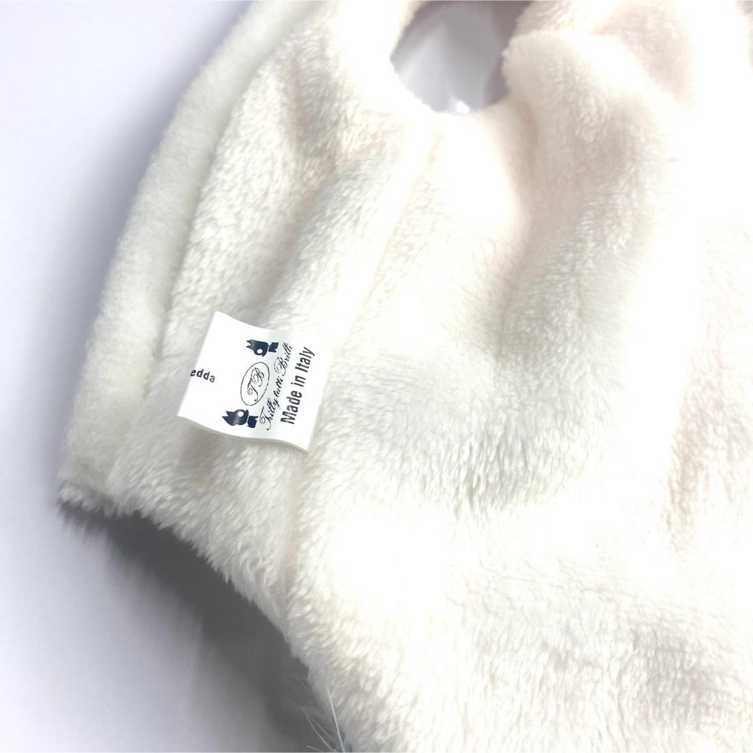 Trilly tutti Brilli】 ファー付 ホワイト グレー 犬服 S