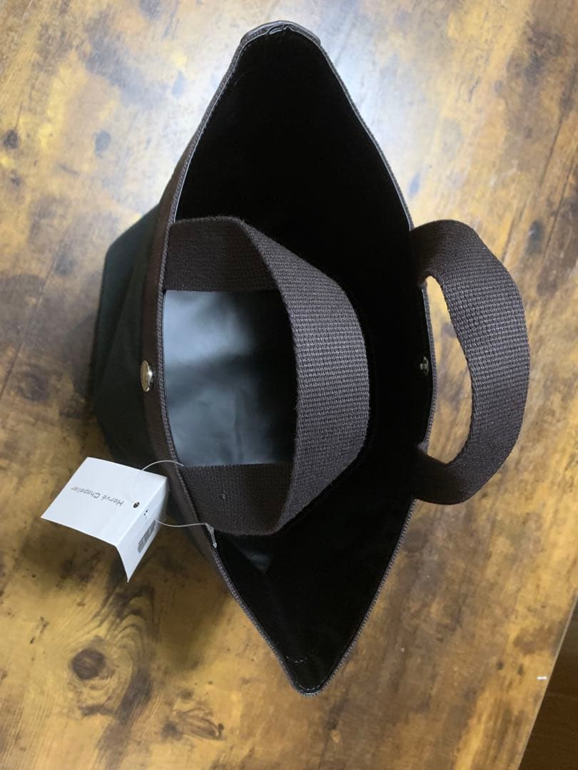 o*n様 新品エルベシャプリエ 707c ブラック舟形 トートバッグ Mサイズ