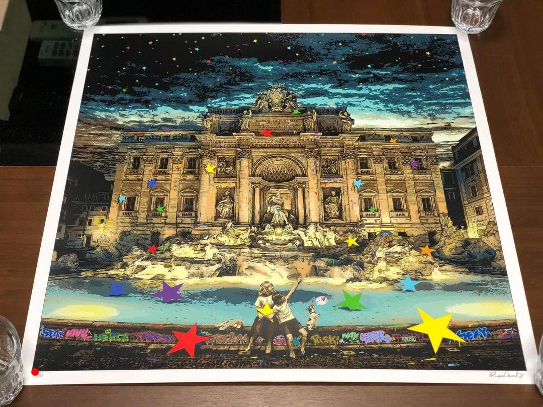 版画 Roamcouch Trevi Hand-Embellished Roamcouch Trevi Hand-Embellished