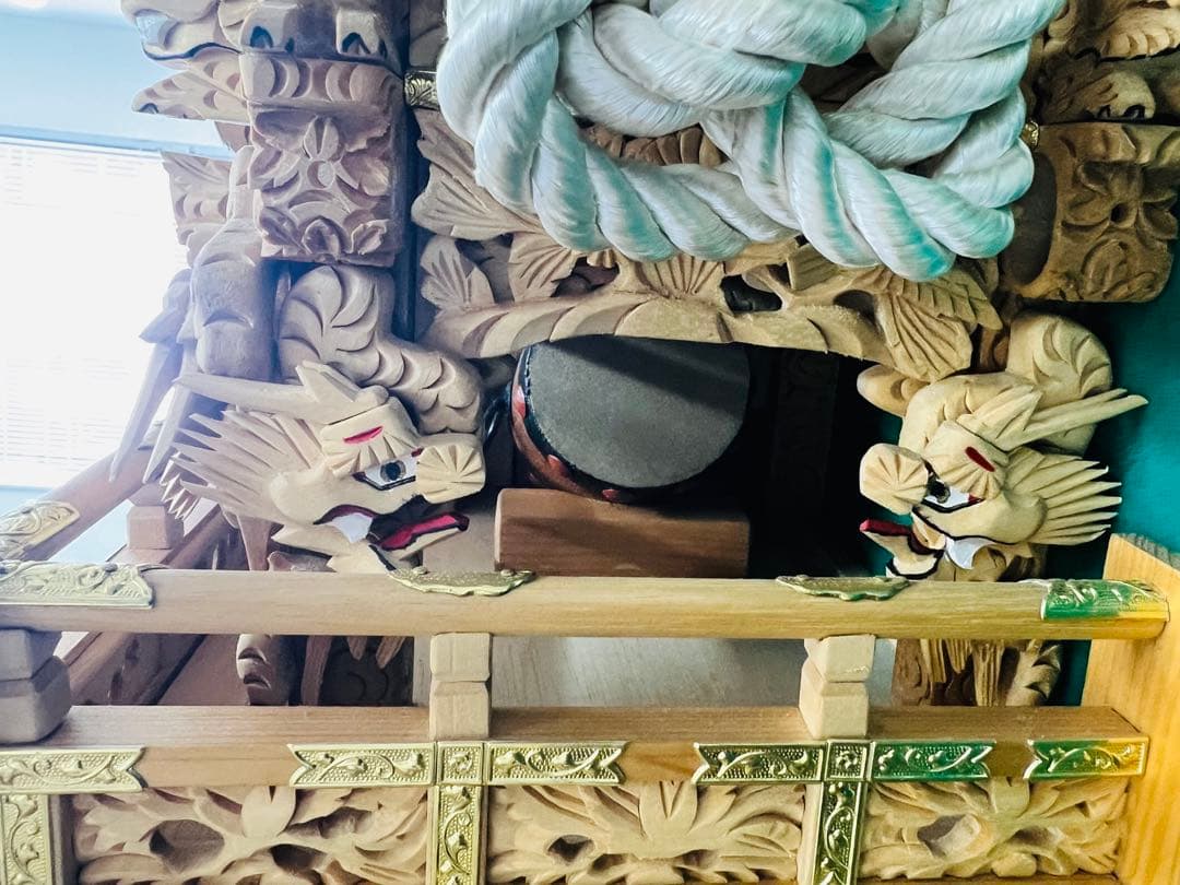 だんじり　半身　模型　飾り付き