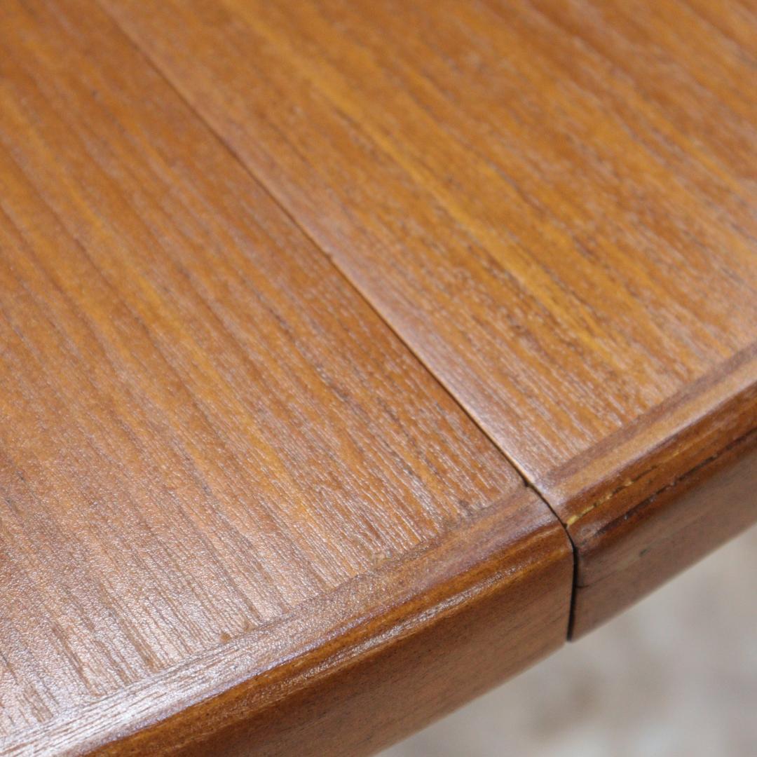 ダイニングテーブル ラウンド 伸長式 マッキントッシュ イギリス チーク