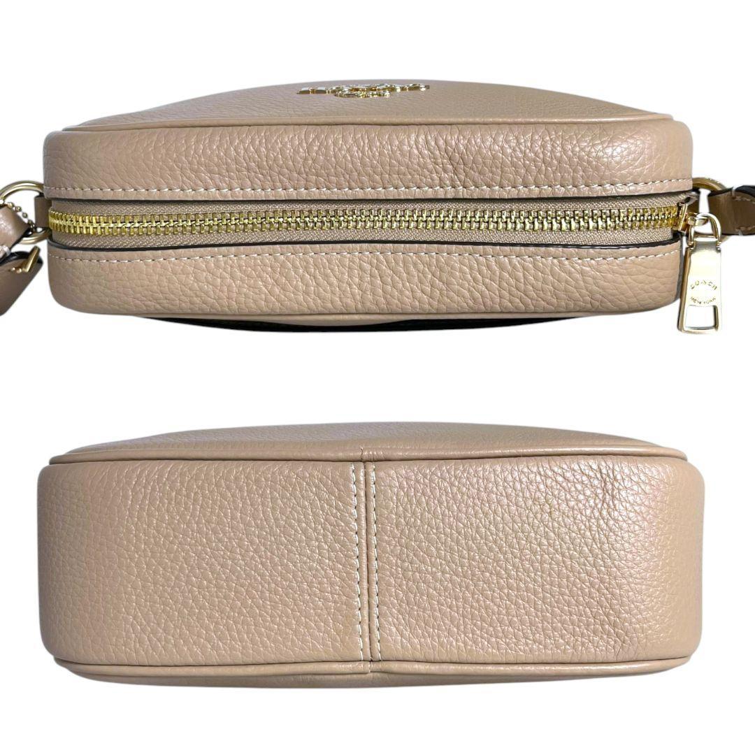 バッグ Coach Jamie Camera Bag Leather Beige