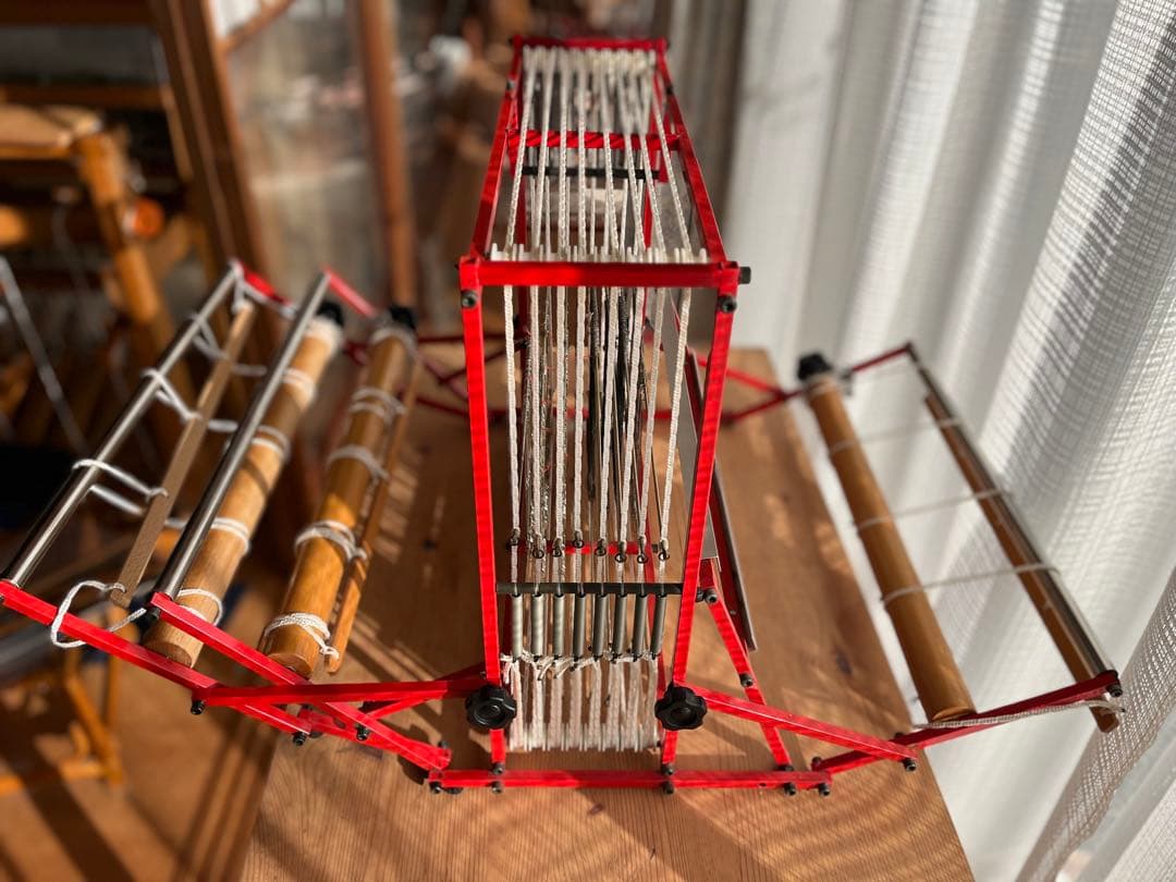 東京手織機 ハンディールーム400 8枚綜絖 二重ビーム付き