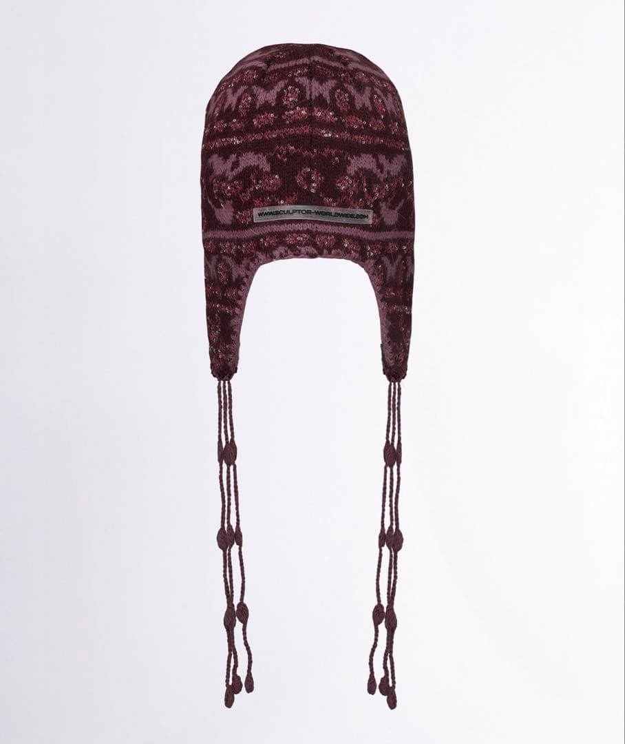 帽子 sculptor Sequin Nordic Earflap Beanie 帽子 sculptor Sequin