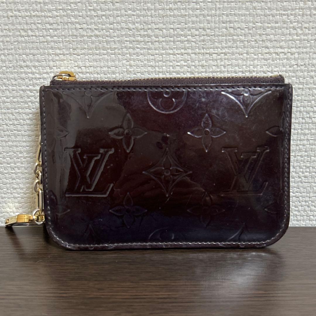 美品　ルイヴィトン　モノグラム　ヴェルニ　ポシェット　ケース　小銭入れ