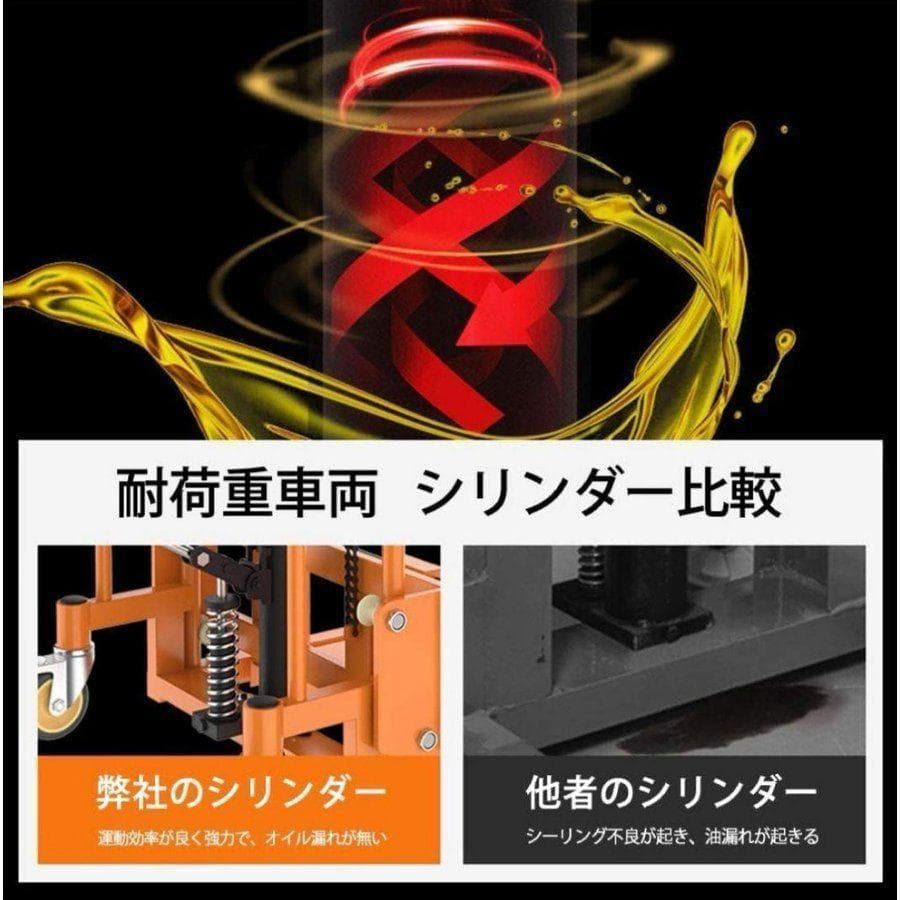 購入前配送先確認】ハンドフォークリフト400kg 195×108×60 602