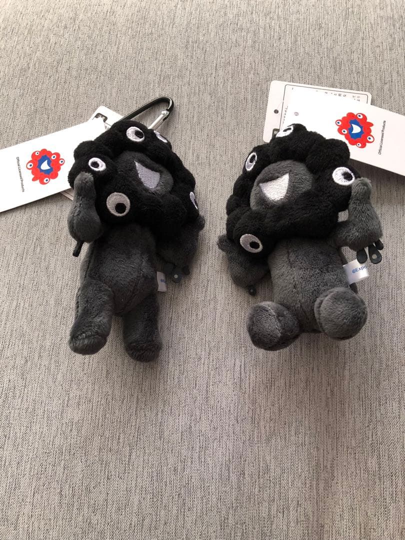 黒ミャクミャク 大阪関西万博会場限定ぬいぐるみ 立ち&座り2個セット